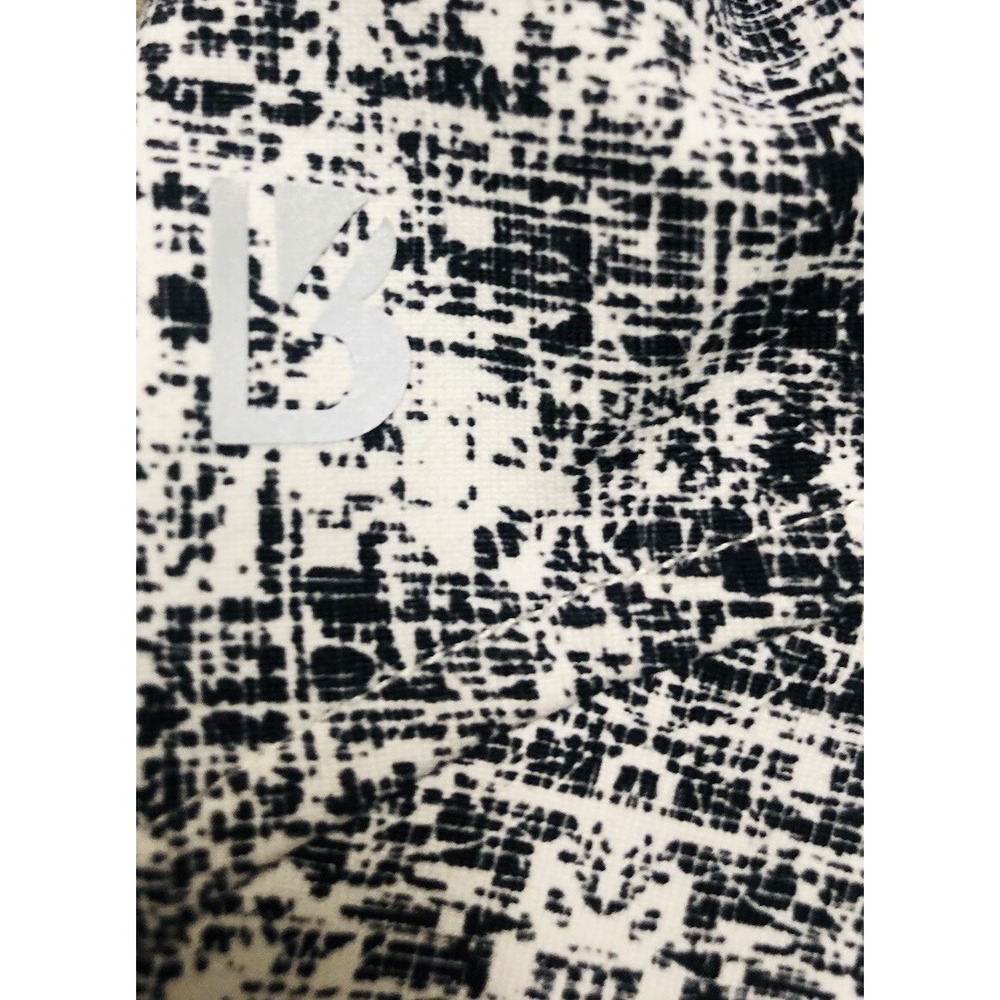 Buff Bunny Joggers Women's L White Black Print Tapered Stretch Lightweight - Picture 5 of 9